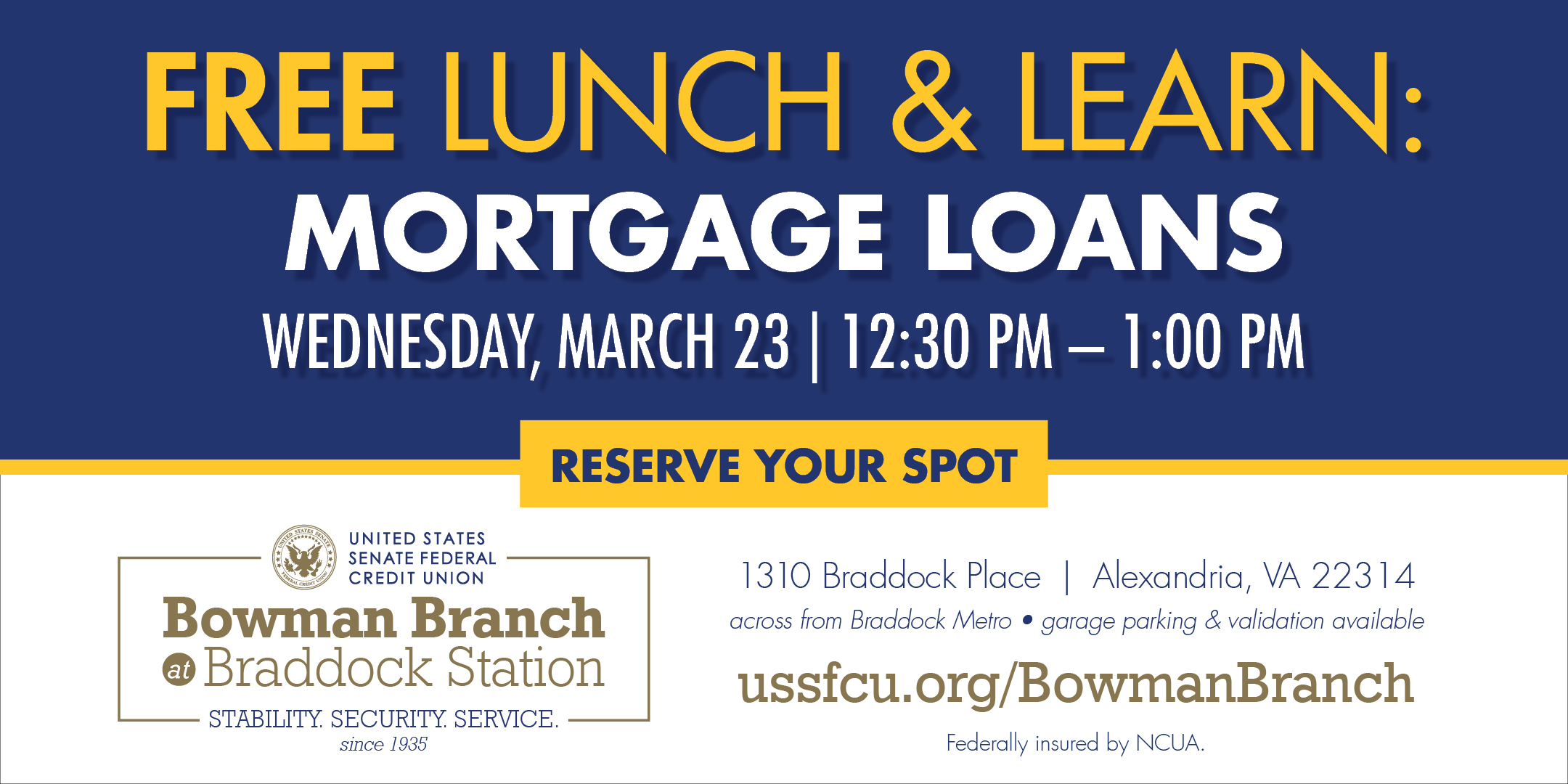 USSFCU Mortgage Lunch & Learn March 23